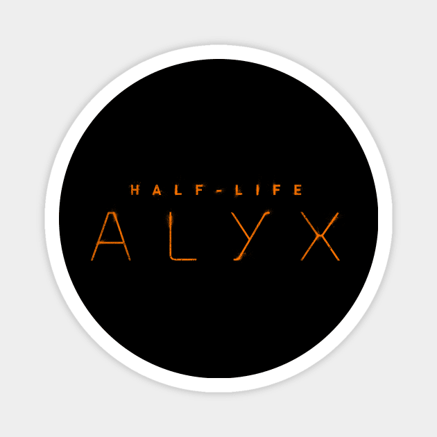 Half-Life Alyx Logo [Texturized!] Magnet by José Ruiz